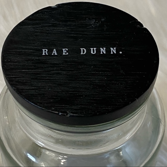 Rae Dunn Bee Happy Clear Glass Storage Jar with Airtight Lid - Picture 3 of 5